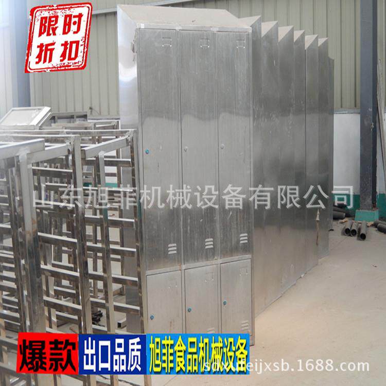 不锈钢斜顶更衣柜鞋柜冷库鞋橱车间更衣橱接待室八门衣柜304