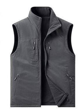 B 84033 Men's Fleece Fishing Vest 户外钓鱼马甲