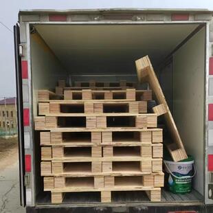 木托盘木质托免薰蒸木免熏蒸胶制合盘出口实木川字CVR板托盘