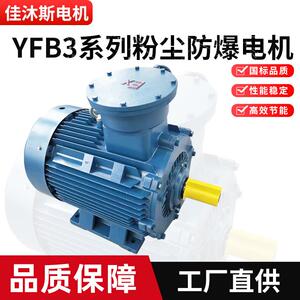 江苏佳沐斯YFB3系列粉尘防爆电机高效节能三相异步电动机380V