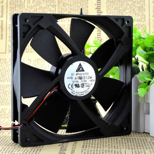 Delta/台达 13525 AFB1312M 12V 0.38A 2P双滚珠机箱风扇