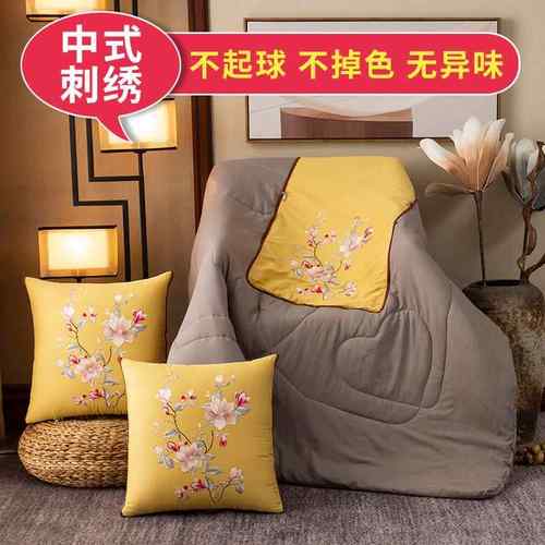 正品中子国抱枕被两用车内一折叠靠垫多功能办公风室午睡空调被对