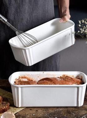 White ceramic baking cup European bread baking bowl