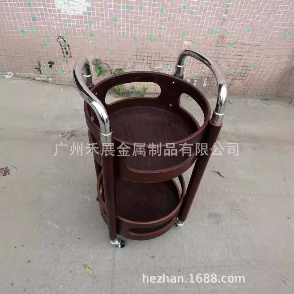 直销酒水车木质圆形酒水车酒水车圆形酒水车点心车双层酒水推车,商业/办公家具,工具车,淘宝优惠券,粉丝福利购,淘宝优惠卷