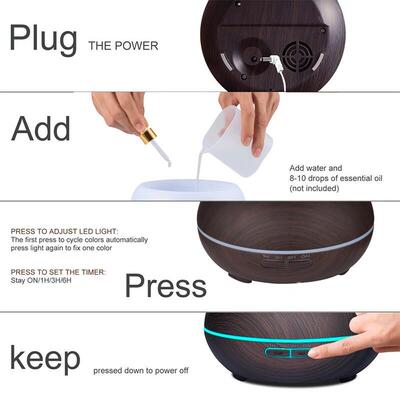 Ultrasonic Air aroma diffuser加湿Aromatherapy Humidifier香薰