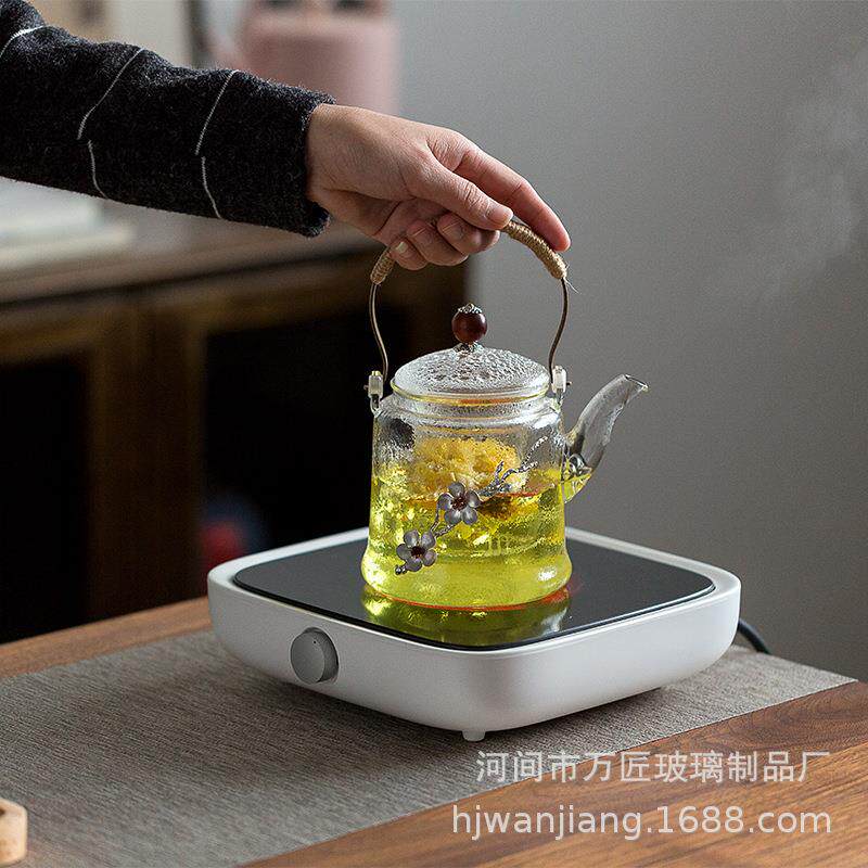 玻璃煮茶壶烧水壶套装电陶炉专用养生壶耐高温可加热提梁壶蒸茶器