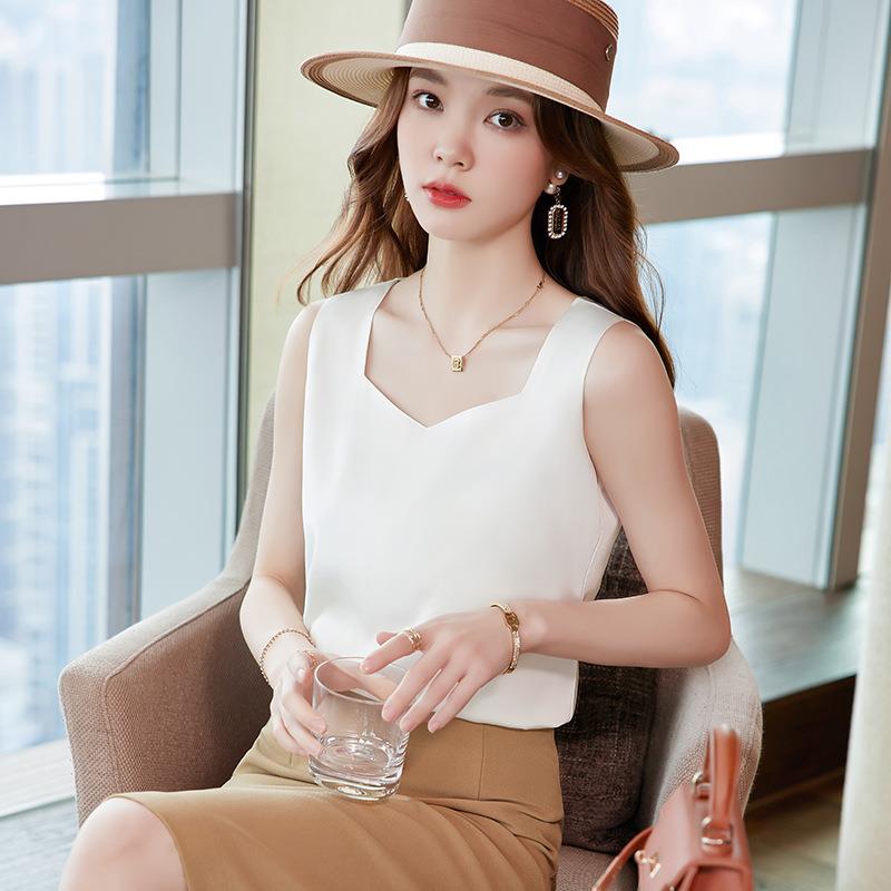 2026夏季新款西装内搭背心女设计感打底衫气质修身上衣正装吊带衫