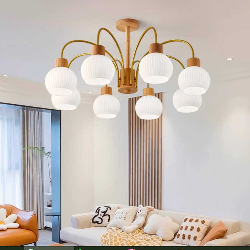 客厅主灯吊灯简约现代大气轻奢中古卧室餐厅灯北欧原木风日式灯具,家装灯饰光源,客厅吊灯,淘宝优惠券,粉丝福利购,淘宝优惠卷