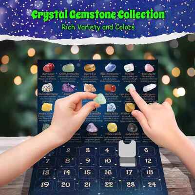 Christmas Advent Calendar 24 Days Gemstone CalendarBlind box
