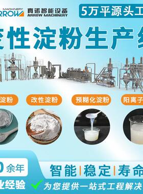 全自动变性淀粉生产设备真诺预糊化淀粉生产线阳离子淀粉加工机械