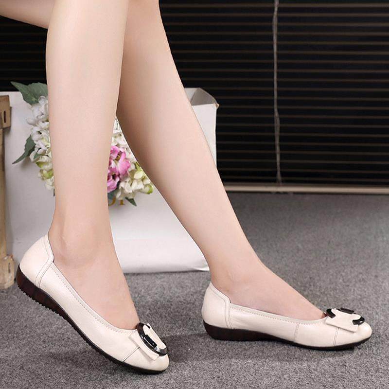 高档上海花妈牌平皮女鞋真平底妈鞋圆头单鞋跟牛皮舒适软底皮鞋休,女鞋,浅口单鞋,淘宝优惠券,粉丝福利购,淘宝优惠卷