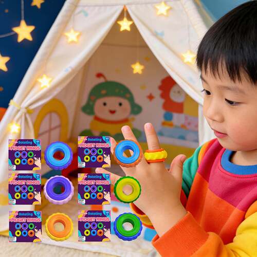 DOWMOO Rotating Fidget Ring - A portable spinning fidget toy
