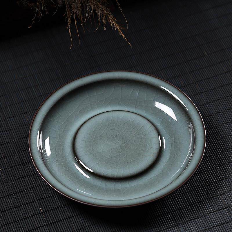 青瓷壶程阁窑冰裂龙泉陶瓷干泡桌壶架壶垫功夫茶具家用茶道配件