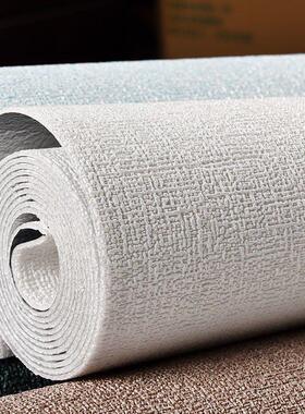 壁纸自粘防水火防油墙布白色3d隔音墙贴卧室客厅背景墙耐高温贴纸