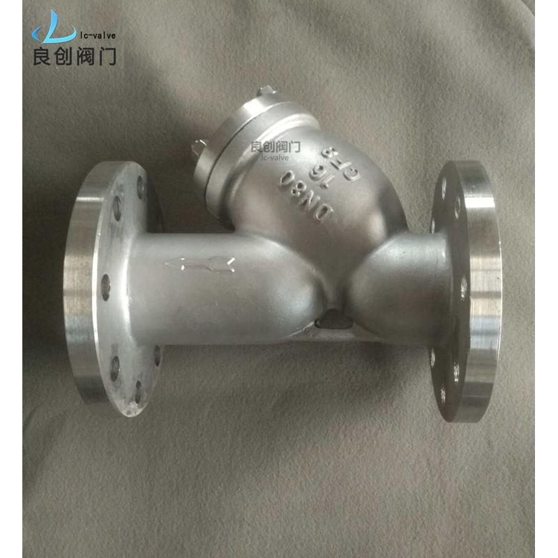 y型过滤器 gl41w/h-16 dn80不锈钢过滤器管式Y型过滤器