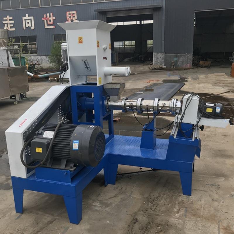 狗粮猫粮鱼饲料生产设备单螺杆玉米挤出膨化机沉水虾饲料膨化机