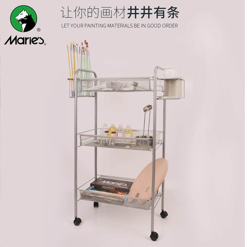马利G81103油画车美术绘画工具组合三层车绘画车写生车多功能画车