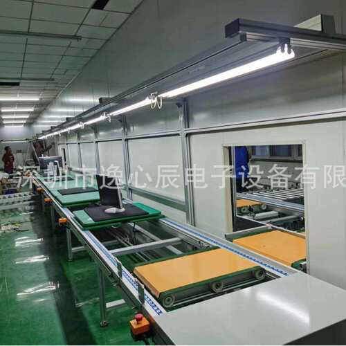 TFT液晶屏生产线厂区规划 电子设备助力机械手工装组装线3D建模