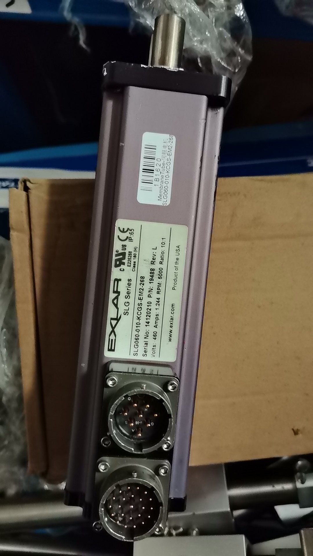 美国EXLAR电动推缸伺服推力缸里 电缸实物图(3-2)