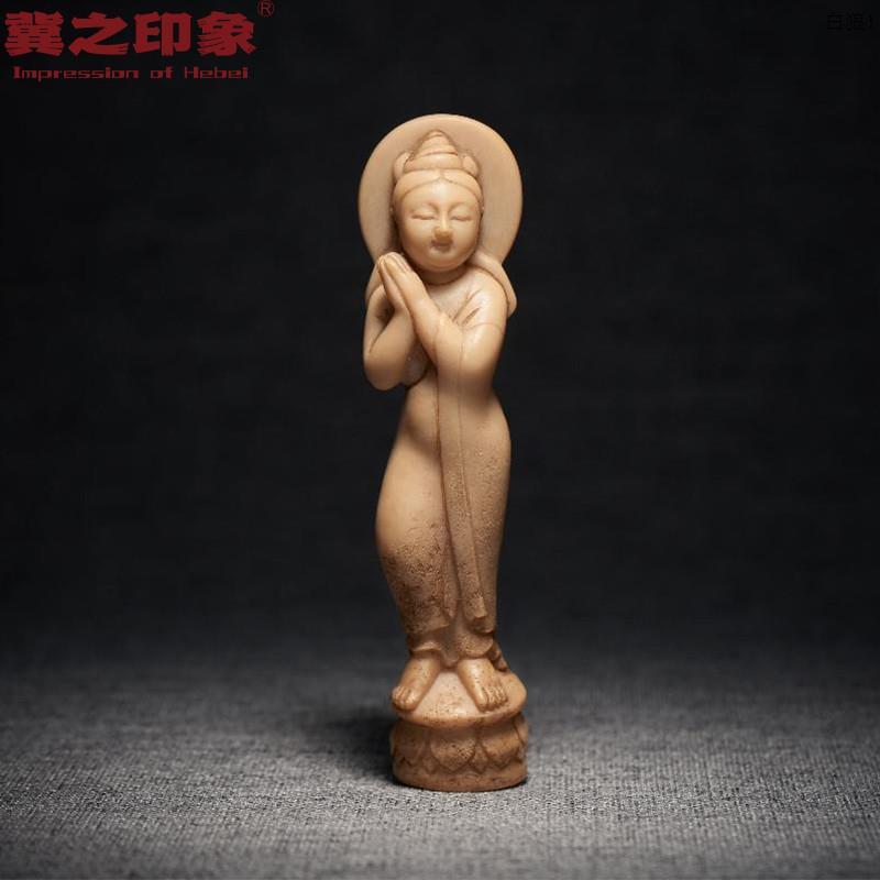 定州博物馆供养菩萨文创冰箱贴惠世天工国家曲阳石雕北齐文物河北