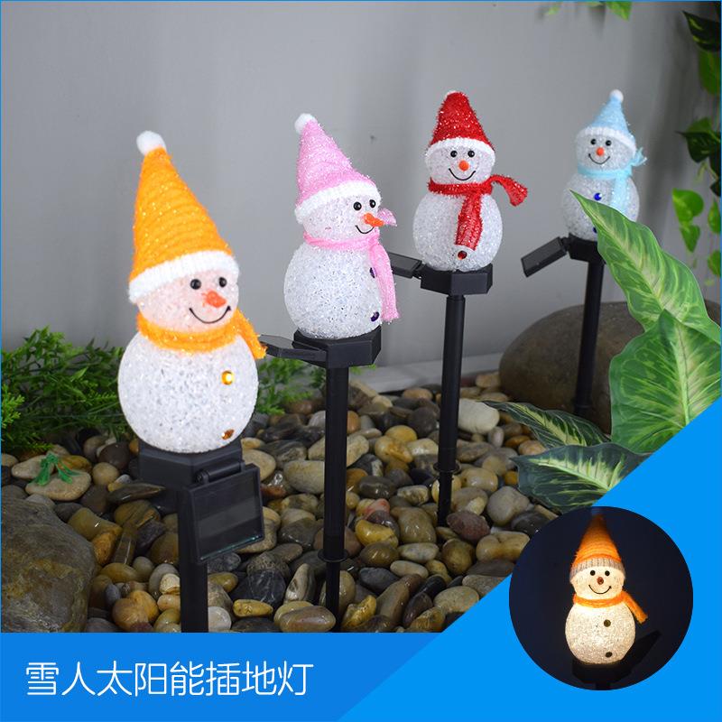 圣诞太节能新BGS20102款阳雪人草坪花园氛围灯户外庭地插院景观装
