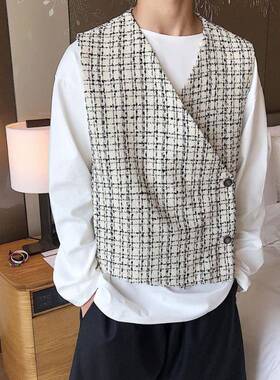 I 69105 Autumn Men's Sleeves Vest 宽松无袖马甲