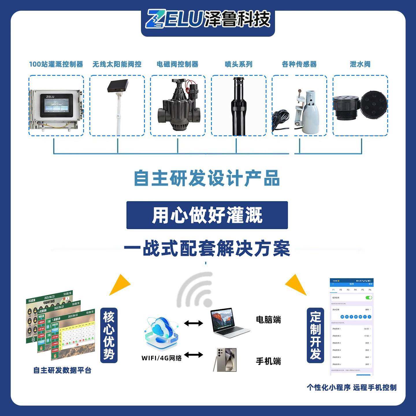 自动灌溉浇水系统智能定时手机远程控制草坪喷灌喷淋设备
