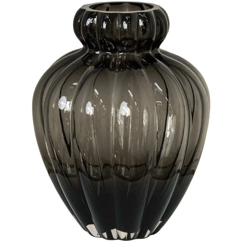 视远创意灯笼造型玻璃花瓶轻奢高级感透明插花摆件酒店样板房装饰