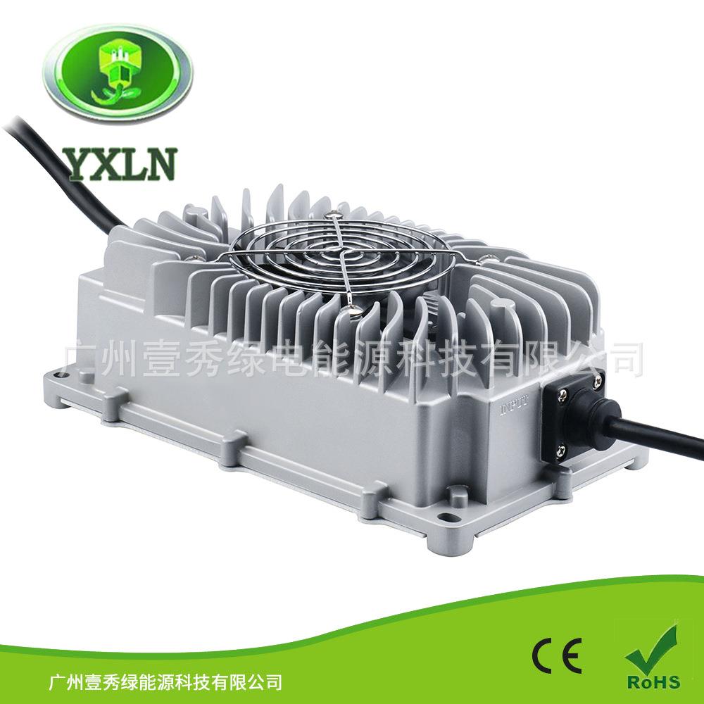 充电器54.6v58.4v锂电磷酸铁锂防潮防尘密封10A48V铅酸充电器