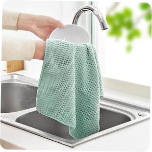 3pcs wipe cloth cotton dish cleaning towel wash set kitchen