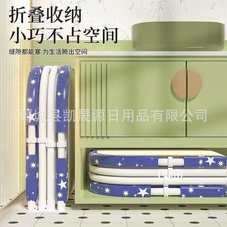 双人泡脚桶家用浴桶免安装大号长方形坐浴汗蒸泡澡桶大号折叠沐浴
