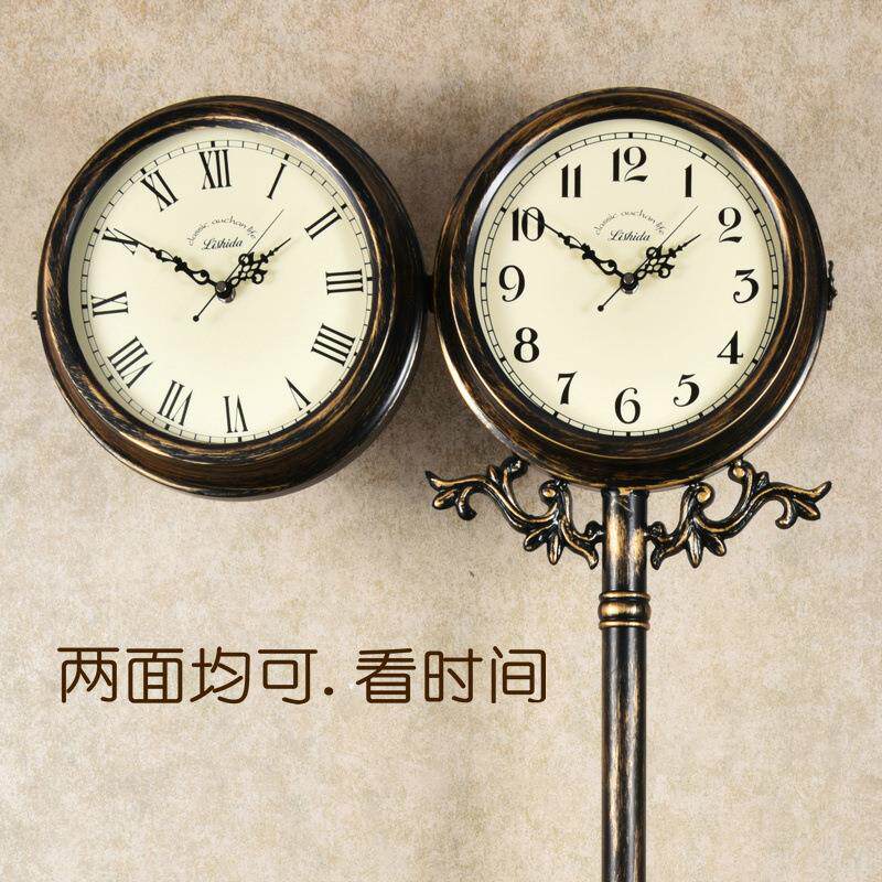 美式复古立大客厅钟静面音落地FG607-X钟欧式仿古别墅钟怀旧时地