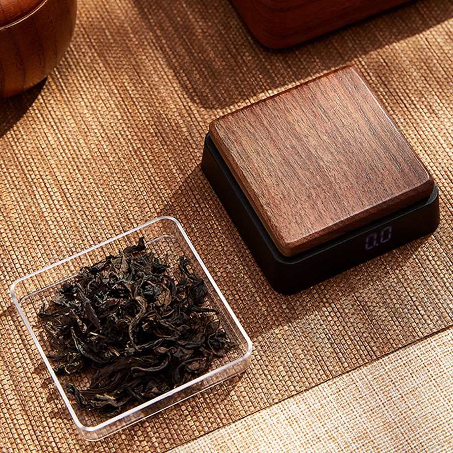 实木秤茶称电子量茶便携式高精度电子秤计时咖啡称茶叶称克秤其他