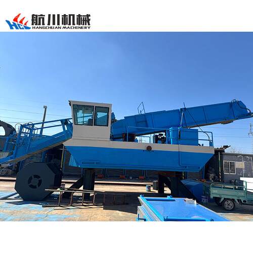新能源水割船全BJ收割船液压河割草船厂家上纯电水草收割船道水库