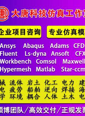 代做Ansys/Abaqus/Fluent/hypermesh/adams有限元分析lsdyna彷真