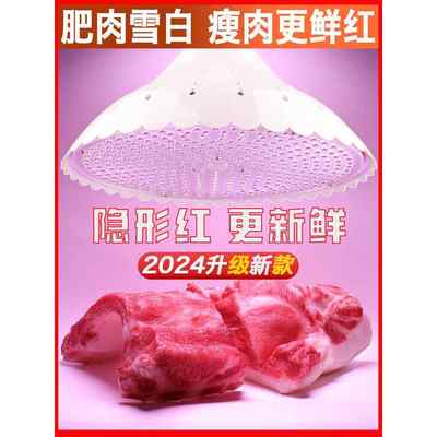 2024新国标led生鲜灯隐形红猪肉冷鲜肉海鲜水果灯卖肉照肉专用灯