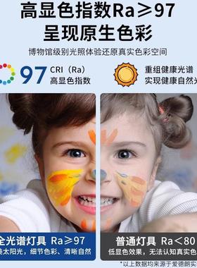 全光客谱极超简护眼LQC超吸薄无缝顶灯LED现代简约亮厅卧室灯具