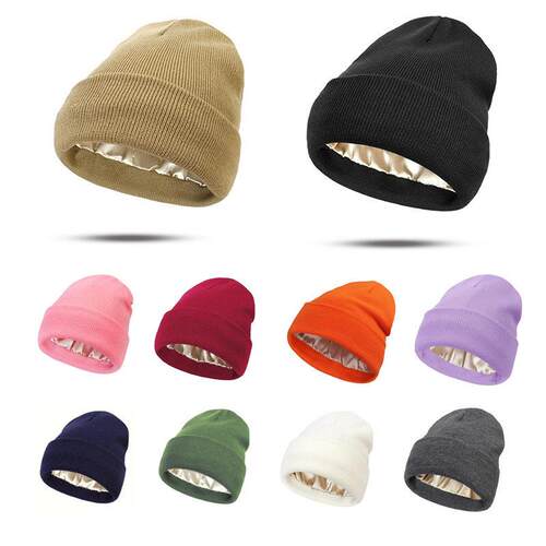 Solid Color Beanie Hats for Men Boyfriend Gifts Fall &