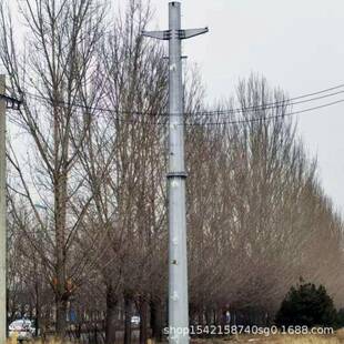 供应66kv输电耐张杆 钢桩基础 35kv直线钢杆