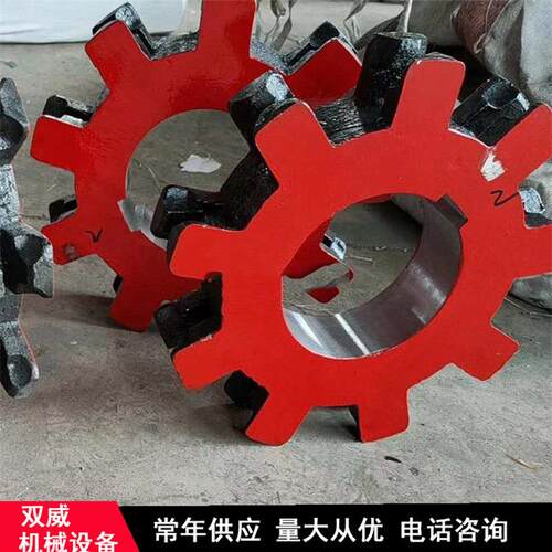 矿用不锈钢刮板机链轮 40t刮板机七星轮 输送机尾轮双威现货供应
