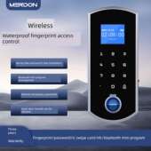 无线指纹防水门禁系统一体化电磁锁刷卡密码 电磁锁免接线玻璃门