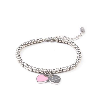 charms heart bracelet for women bangles beads femme gifts fo