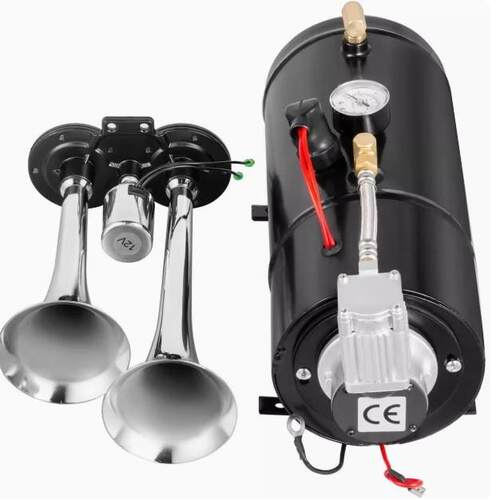 汽车改装气泵12V 120psi 蓝色6L气罐空气压缩机 车载充气泵