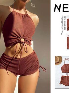 Hanging neck system with women's flat angle sports beach