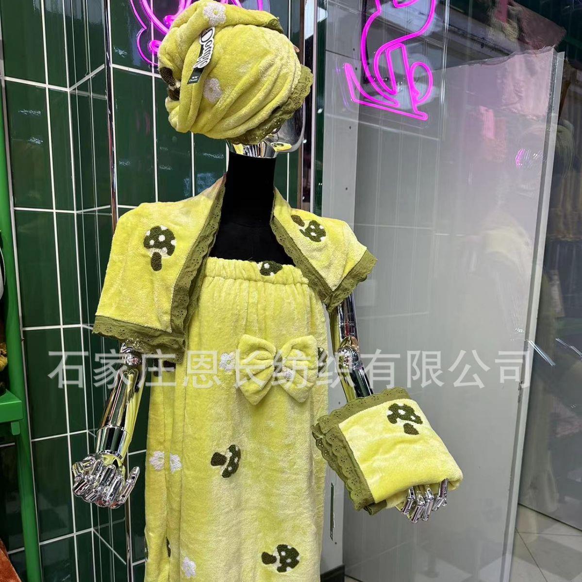 小蘑菇干发帽强吸水速干擦头发干发巾加厚包头巾大浴巾浴帽超可爱