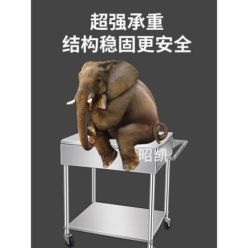 不锈钢调料车厨房手推车商用餐车饭店调料台餐厅移动多功能调味车