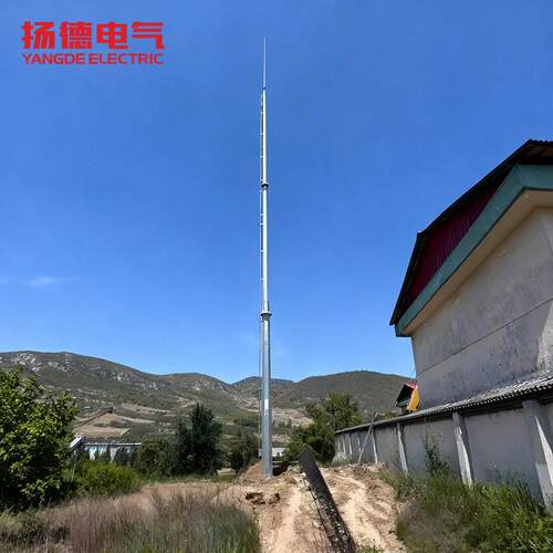 钢管避雷塔避雷针塔楼顶装饰避雷塔杆三角避雷塔避雷针塔管钢管