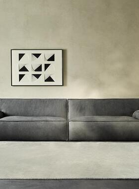 大马t士革沙发轻奢设计师沙直排人位磨砂科技AL670286布baxer发工