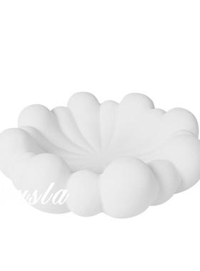 爆款法式云朵水果盘托盘收纳摆件样板间客厅餐厅茶几软装饰品