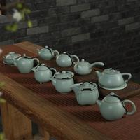 寧不凡汝窯茶壺單壺陶瓷開片可養(yǎng)日式功夫茶具家用泡茶壺冰裂